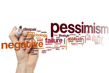 Poster - Pessimism word cloud