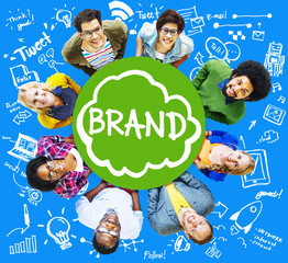 Sticker - Brand Branding Connection Idea Technology Concept