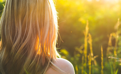 Close up outdoor portrait