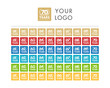 anniversary logo label premium 61-70