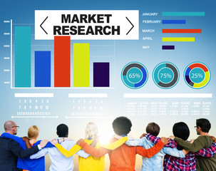 Canvas Print - Market Research Business Percentage Research Marketing Strategy