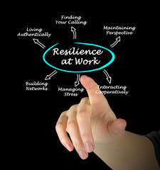 Wall Mural - Diagram of Resilience at Work