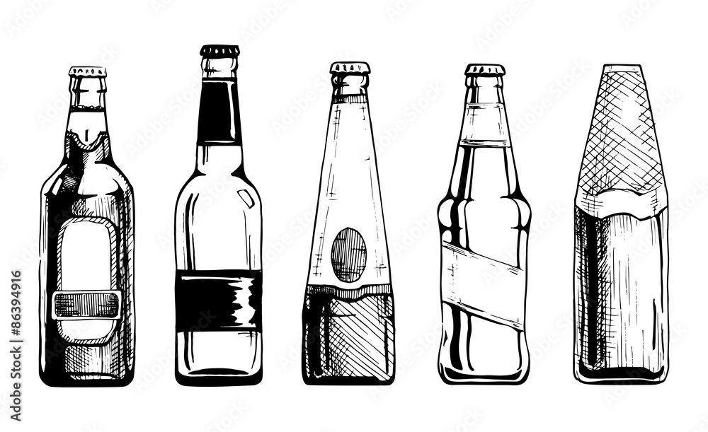 Beer bottle - obrazy, fototapety, plakaty 