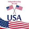 Independence Day USA Simple Card