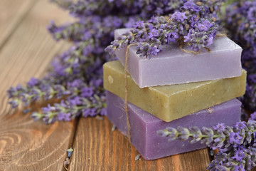 Poster - Natural lavender soap