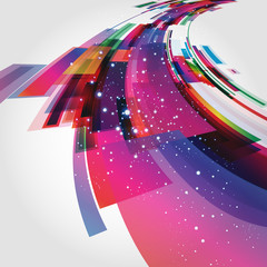 Poster - Abstract technology lines vector background