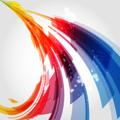 Poster - Abstract technology lines vector background