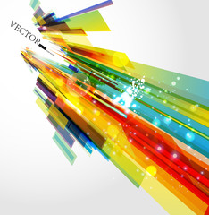 Poster - Abstract technology lines vector background