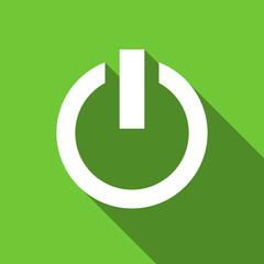 Poster - power flat icon on off sign