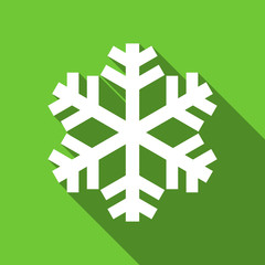 Poster - snow flat icon air conditioning sign