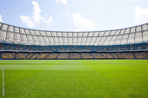 Olympic Stadium in Kiev, where the european football championship in 2012 have b Poster