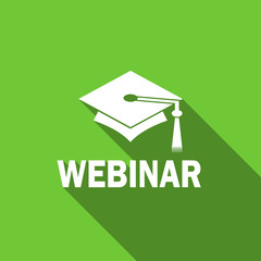 Poster - webinar flat icon