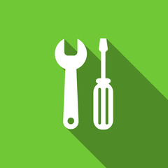 Canvas Print - tools flat icon service sign