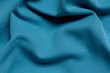 Blue full frame wrinkled polyester fabric