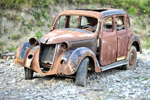 Old Rusty Retro Car