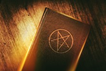 Mysterious Book With Pentagram