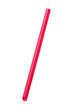 Red color big plastic straws