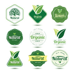 Wall Mural - Organic label