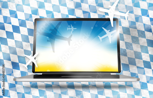 Bavaria Flag Computer