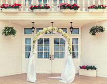 Wedding Archway With Flowers