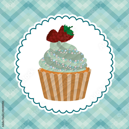 Fototapeta na wymiar delicious cupcake