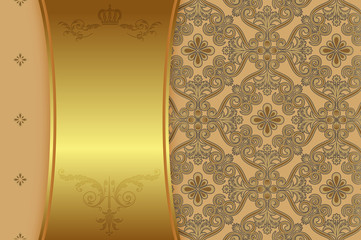 Gold decorative background.