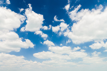 Wall Mural - blue sky with clouds closeup