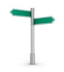 blank signpost