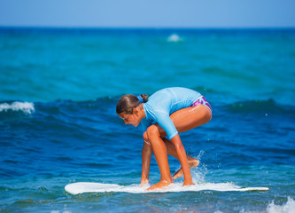 Sticker - Girl with surf