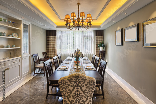 Fotografía luxury dinning room interior