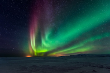 Wall Mural - Aurora borealis, northern lights