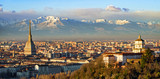 Fototapeta Nowy Jork - Turin (Torino), Mole Antonelliana and Alps