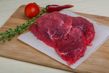 Raw beef