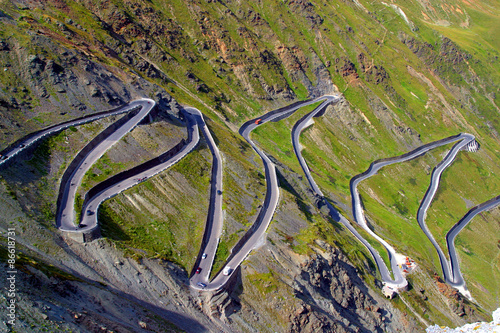 Fotografie, Obraz Italia,Trentino Alto Adige,strada per il Passo dello Stelvio
