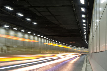 Poster - Abstract car in the tunnel trajectory