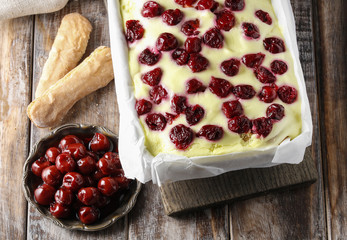 Sticker - Cherry cake with lady finger biscuits