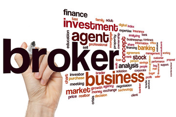 Sticker - Broker word cloud