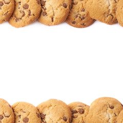 Borders made of cookies isolated