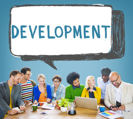 Poster - Development Progress Vision Improvement Growth Concept