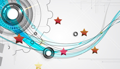 abstract internet computer technology business solution
