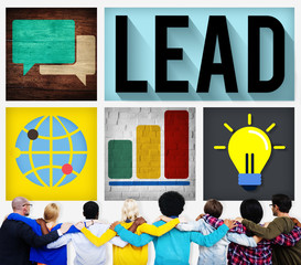 Sticker - Lead Leadership Management Support Team Concept