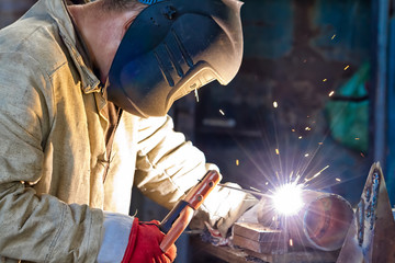 Wall Mural - Welder at work