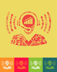 Poster - call center icon