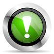 © Alex White - exclamation sign icon, green button, warning sign