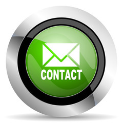 Poster - email icon, green button, contact sign