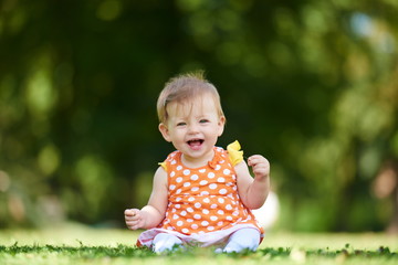 baby in park