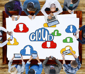 Poster - Cloud Link Computing Technology Data Concept