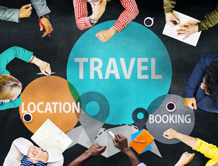Sticker - Travel Location Booking Destination Trip Adventure Concept
