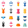 © Macrovector - Swimwear Flat Icons Set