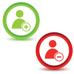 Poster - Two user manage icons